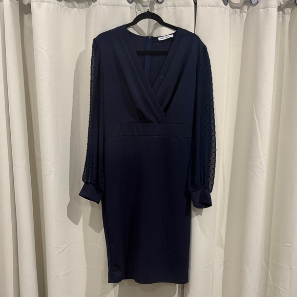 Grace Karin Elegant Navy Blue Dress Size 14 Preloved - Picture 1 of 8
